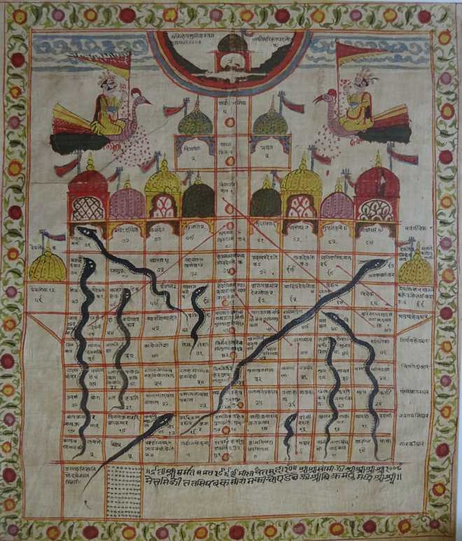 A Gyan Chaupar - Gujarat - 1612 AD - LD Institute of Indology_The Tribune