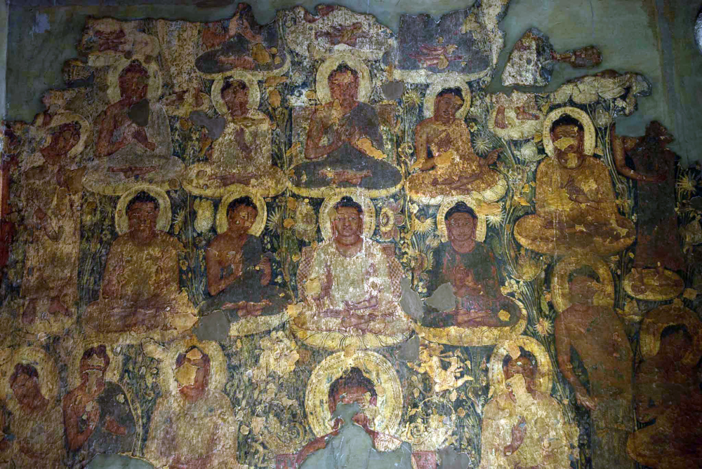 Buddha, Ajanta Painting, Therigatha, Prajapati Gotami