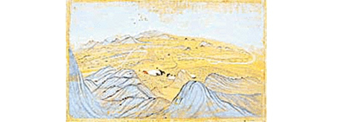 An encampment in the hills_Kutch, ca 1800 (Collection - Prof & Mrs Lutt, Germany)_The Tribune