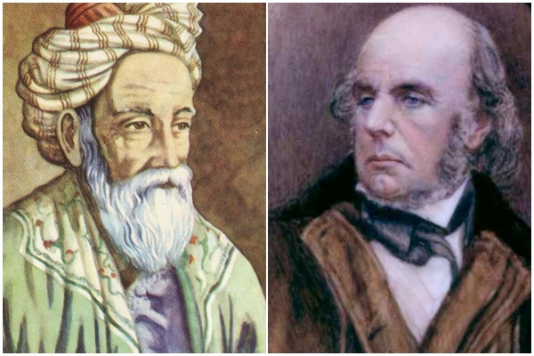 Edward FitzGerald and Omar Khayyam_Public Domain