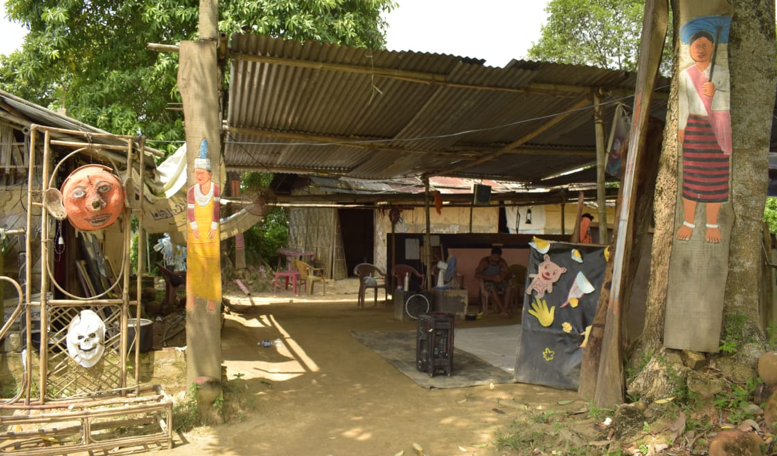 Fig 5: Residency and practice space, Replica Theatre Village. From its humble beginnings, Replica is now a two-decade old theatre group for which over 400 performers have performed at different periods. (Courtesy: Mithu Biswas)