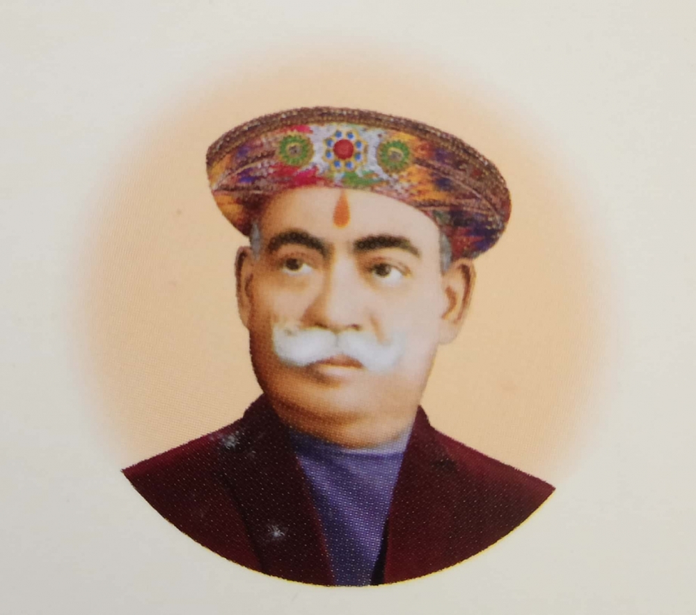 Fig. 1: Badridas Mookim (Courtesy: Sajendra Mookim, from the booklet published by the temple trust in 2017, celebrating the one-fiftieth anniversary of the temple)