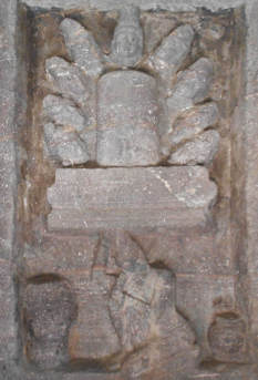 Fig.8. Ravana offering his head to Shiva, north gallery. (Courtesy: Nikita Rathore)