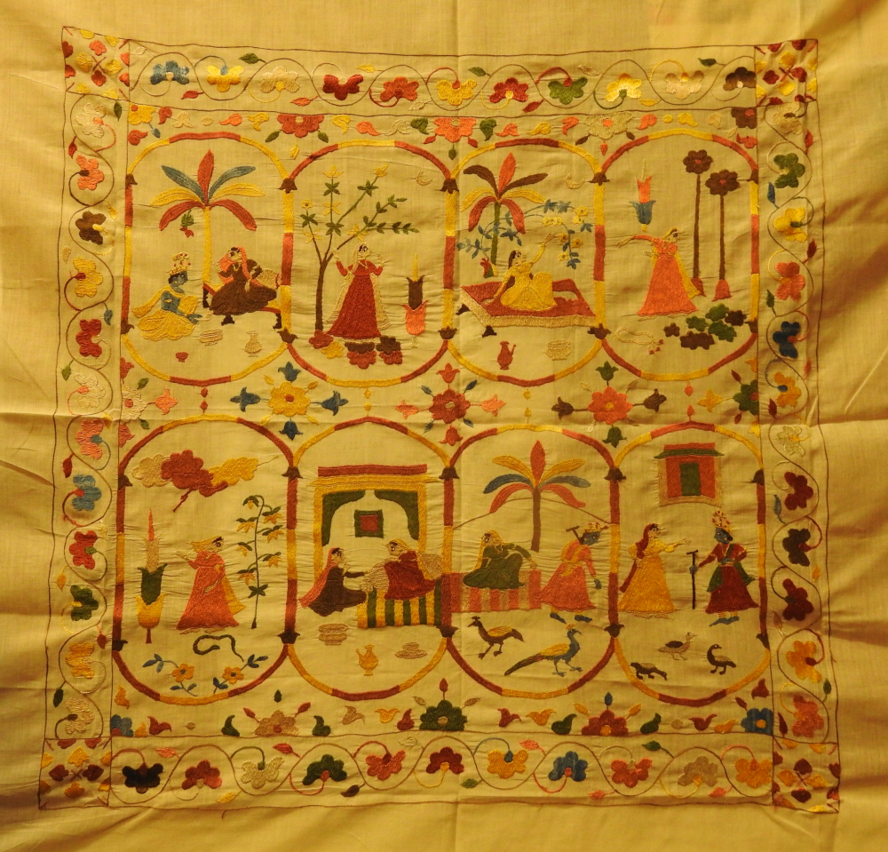 Fig. 9: Ashtanayika, 2019 by embroidery artists Pammi and Nisha, and Parikshit Sharma.