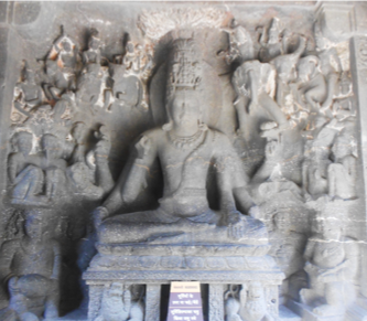 Fig.9.Mahayogi Shiva, lower storey, west face, guḍhamandapa. (Courtesy: Nikita Rathore)