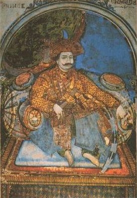 A painting of Raja Serfoji (Photo Courtesy:  Wikimedia Commons) 