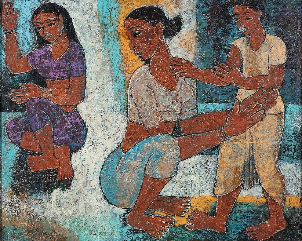 P.T. Reddy, Mother and Children, Mother in Indian Art