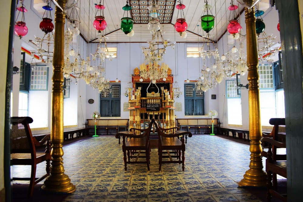Interior of the Paradesi Synagogue. (Photograph by Joeal Benoy).