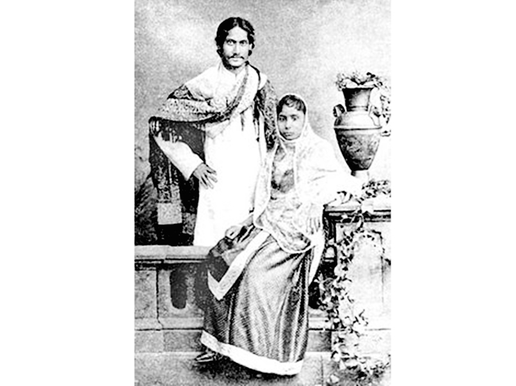 rabindranath tagore, rabindranath tagore wife, tagore wife mrinalini devi, 1883