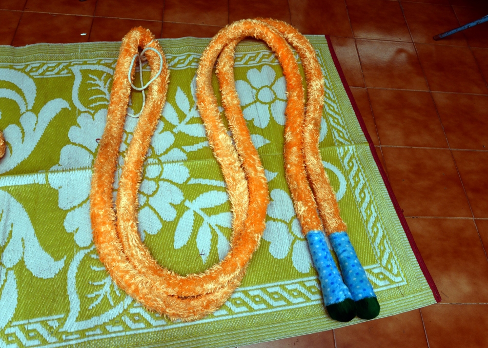 Decorated neck rope (Kachakkayar). Image Courtesy: Anil Vijay