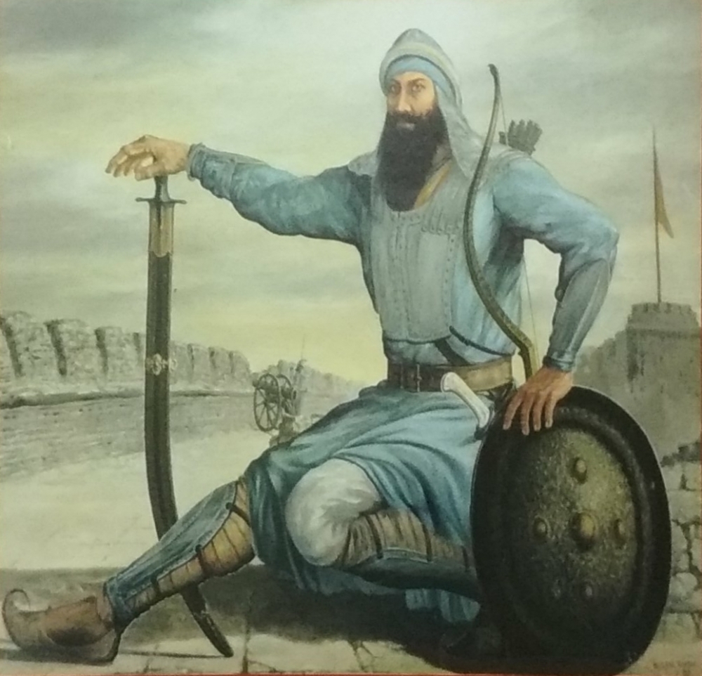 Fig. 10: Kirpal Singh, Banda Singh Bahadur, 1956, oil on canvas, 4 x 4.5 feet. Central Sikh Museum at Shri Harmandir Shahib, Amritsar, Punjab, India (Courtesy: Sayan Gupta)