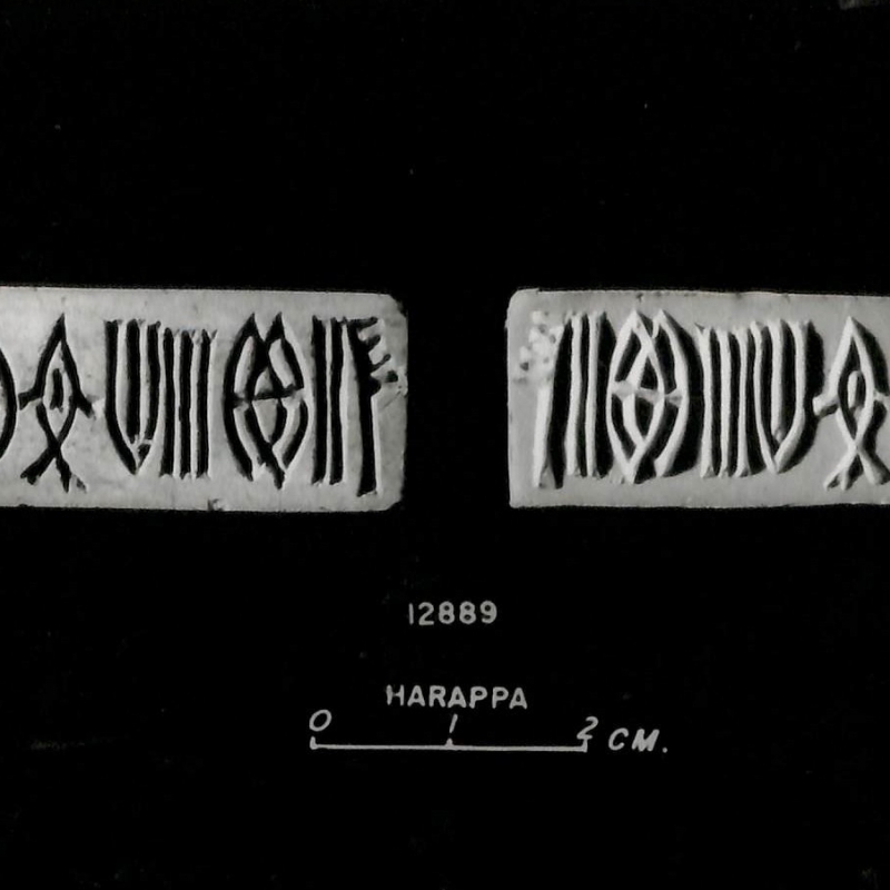'Harappan Script on Tablets'; unearthed from Harappa; Picture Courtesy: Archaeological Survey of India