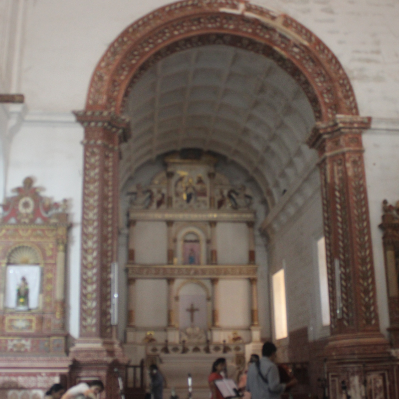 Altar of Our Lady of Mount- Rehearsal in progress