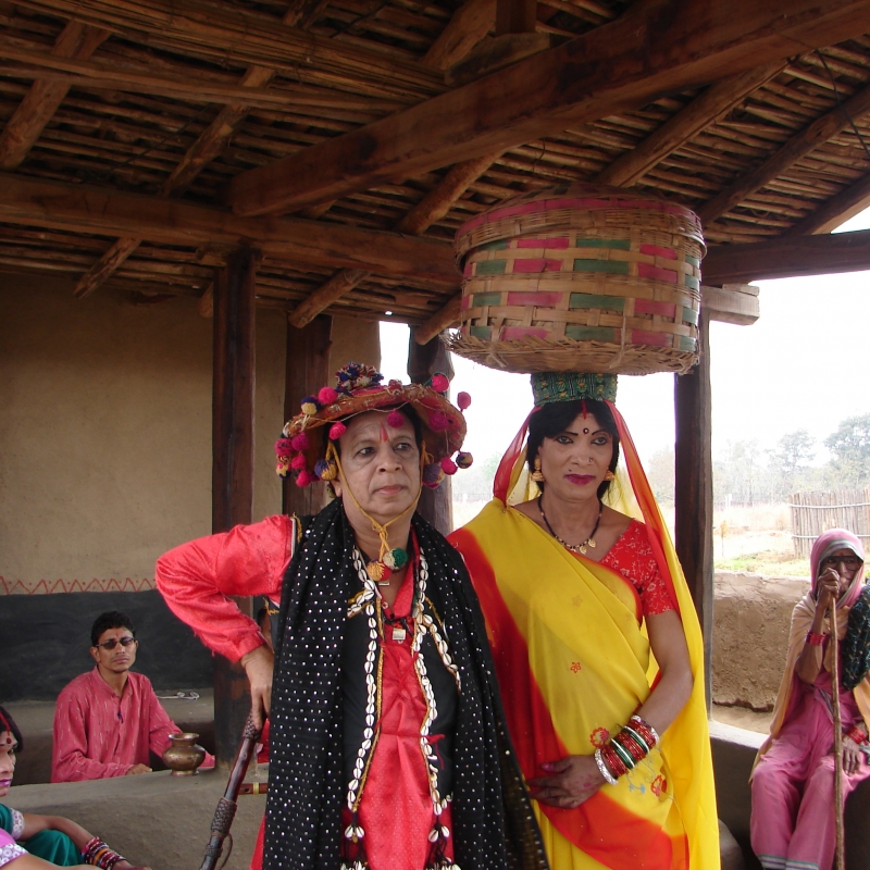 Chhattisgarhi artists performing Lorik-Chanda