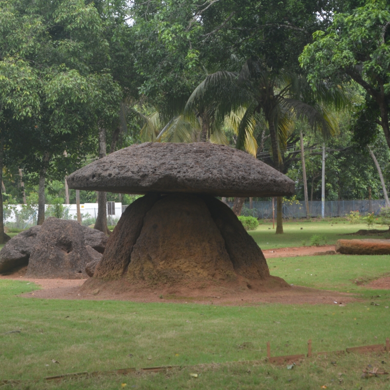 Kudakkal (umbrella stone) at Cheramanangad, Thrissur District, Kerala