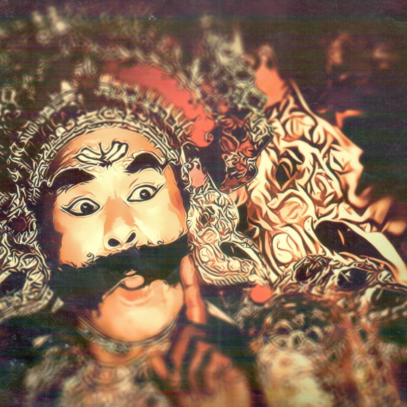 Ammapettai Ganesan as Duryodhana in Kūttu. Photo courtesy M. Harikrishnan