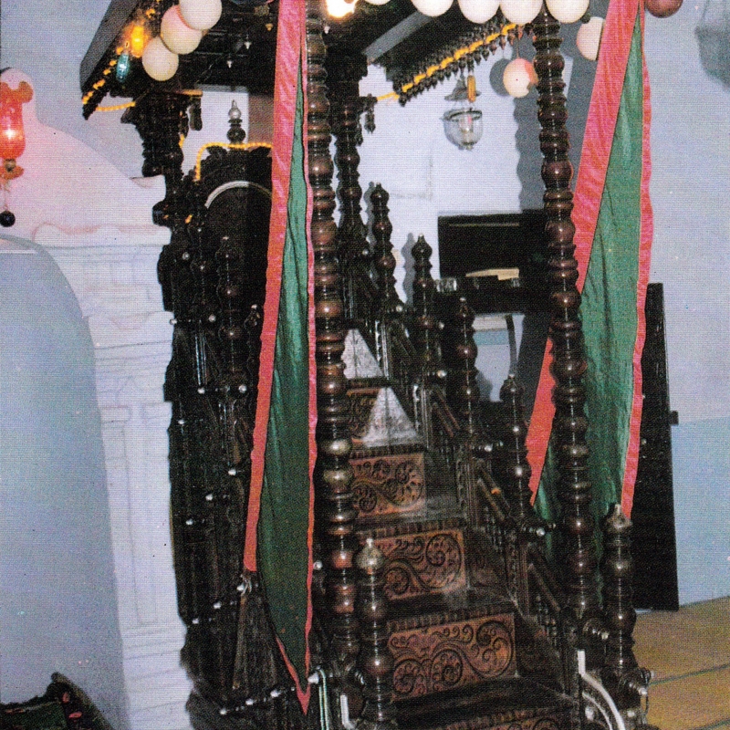Wooden Mimber (pulpit) of a traditional mosque in Kerala (Courtesy: E. Ismail)