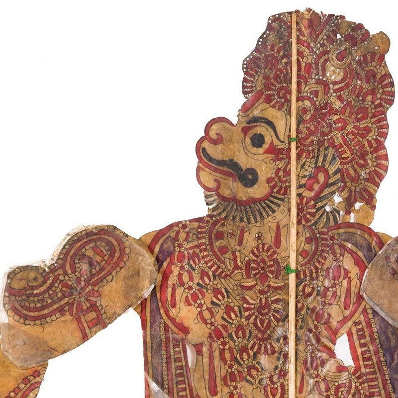 Shadow puppet of a monkey king, probably Sugriva, from the Signorelli Collection (photo: Claudia Primangeli, focusonphoto.com)