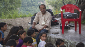 Devilal Bharati is the field team leader, managing the radio station’s field outreach programmes. (Courtesy: Mandakini Ki Awaz)