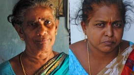 Madugula Ratnulu has been spinning patnulu khadi for more than 25 years. Allam Setti Chinnammadu has experience of five decades in spinning patnulu khadi (Courtesy: Samyuktha Gorrepati)