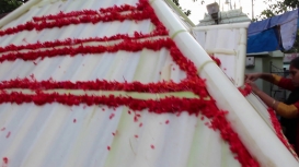 Embedded thumbnail for Making of the Kolams for the Neelamperoor Padayani Festival